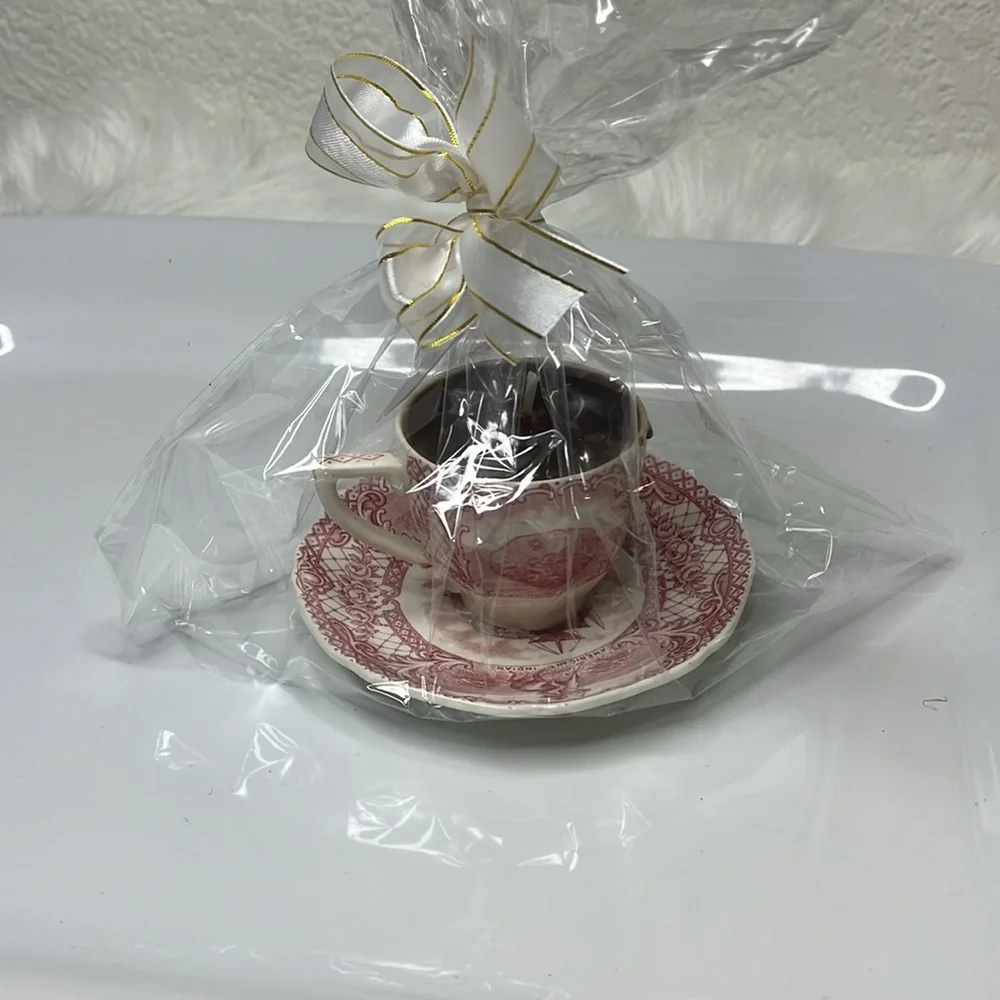 TEA CUP SOY CANDLE VINTAGE TEACUP ☕️ CANDLE - Picture 2 of 7